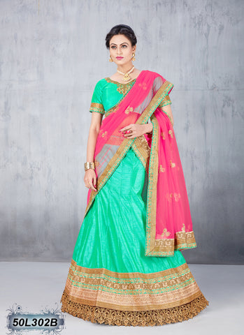 Green Designer Lehenga Choli