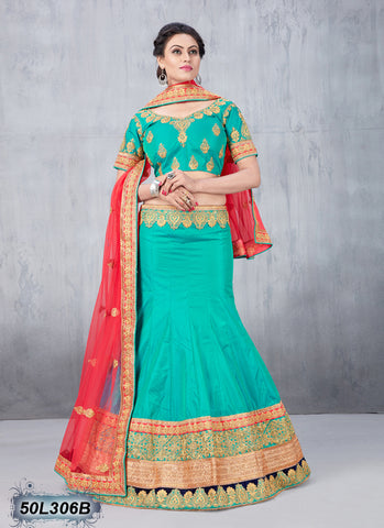 Green Designer Lehenga Choli