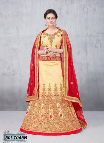 Beige Designer Lehenga Choli