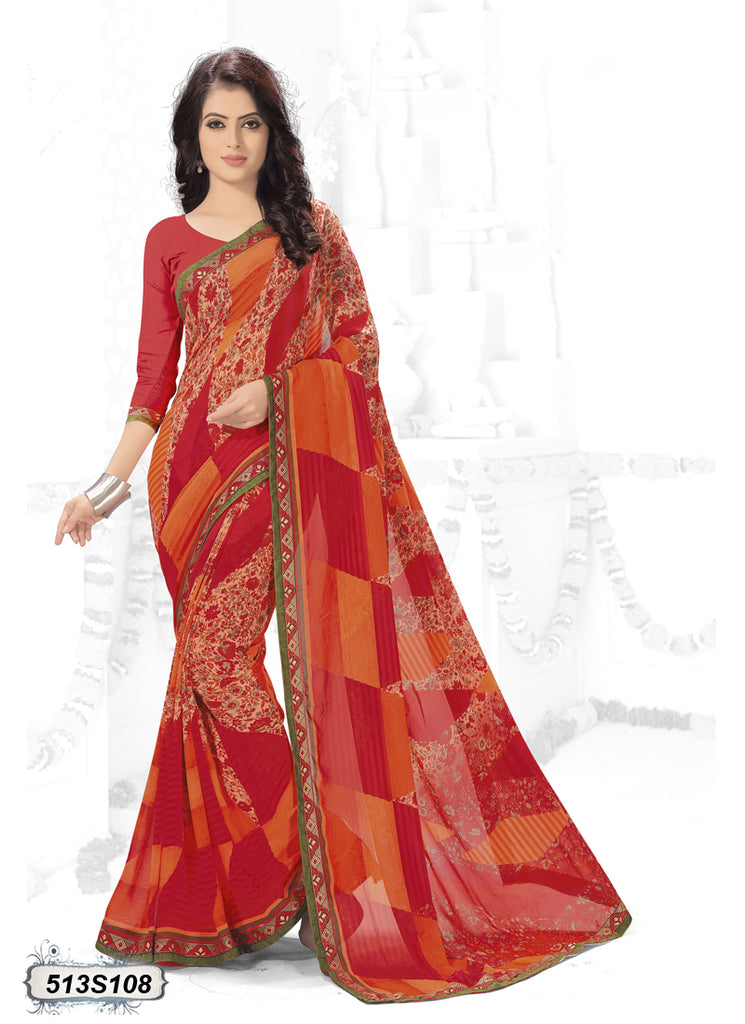 Red Georgette Sarees