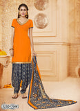 Blue,Orange Pure Cotton Salwar