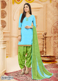 Green,Blue Pure Cotton Salwar