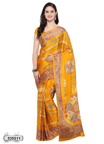 Yellow Georgette Sarees