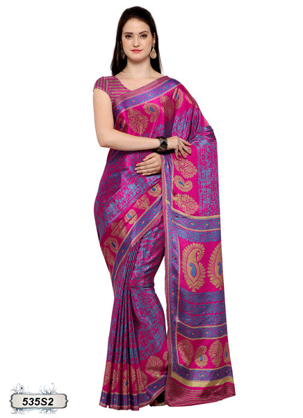 Pink,Blue Georgette Sarees