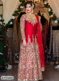 Red Taffeta Silk Salwar