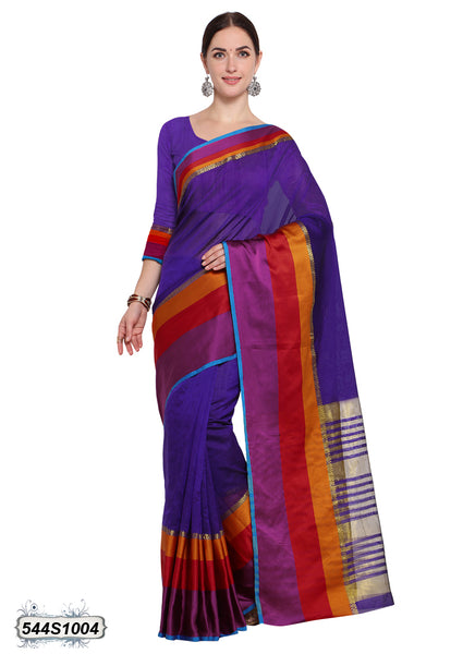 Violet,Multi Poly Silk Sarees