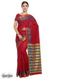 Red,Multi Poly Silk Sarees