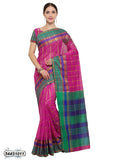 Pink,Multi Poly Silk Sarees