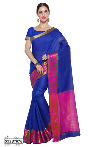 Blue, Pink Kota Silk Sarees