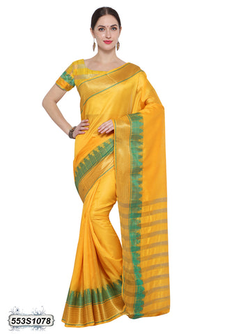 Yellow, Golden Kota Silk Sarees