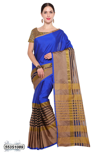 Blue, Golden Kota Silk Sarees