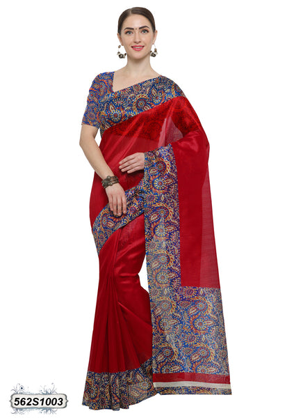 Red Art Silk Sarees