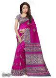 Pink Poly Silk Sarees