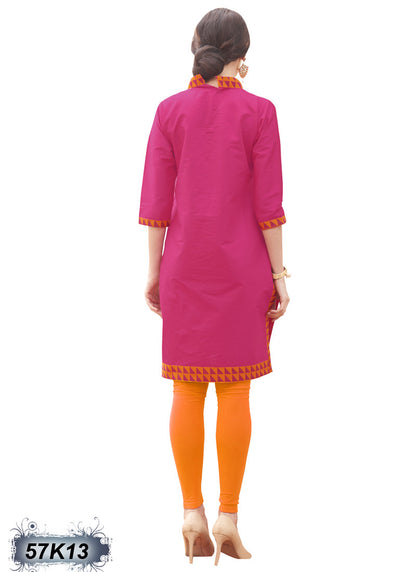 New Dark Pink Office Kurtis