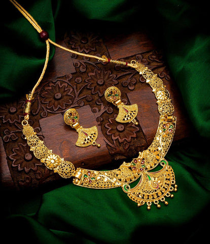 Beautiful Golden designed 3 Jewellery Sets Get Extra 10% Discount on All Prepaid Transaction