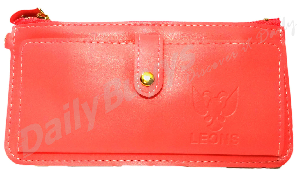 pink matte finish ladies Wallet Get Extra 10% Discount on All Prepaid Transaction