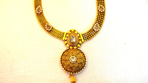 Beautiful Golden designed 2 Jewellery Sets Get Extra 10% Discount on All Prepaid Transaction