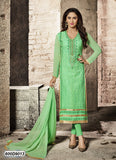 Green Pure Cotton Satin Salwar