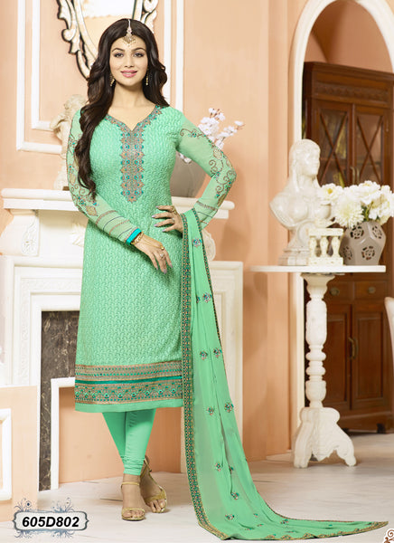 Green Georgette Salwar