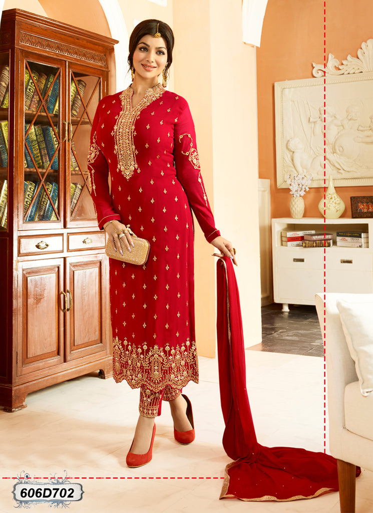 Maroon Georgette Salwar