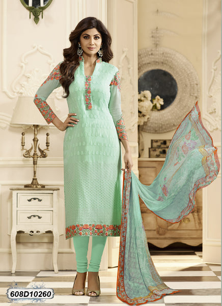 Green Georgette Salwar