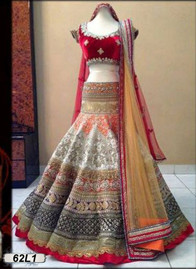 Red Designer Lehenga Choli