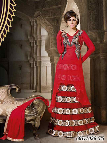 Red Georgette Salwar