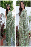 Green Pure Cotton Silk Sarees