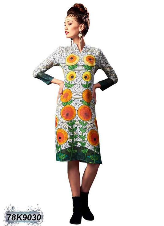 Multi Rayon Pure Cotton Kurtis