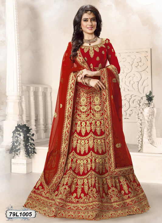 Red Designer Lehenga Choli