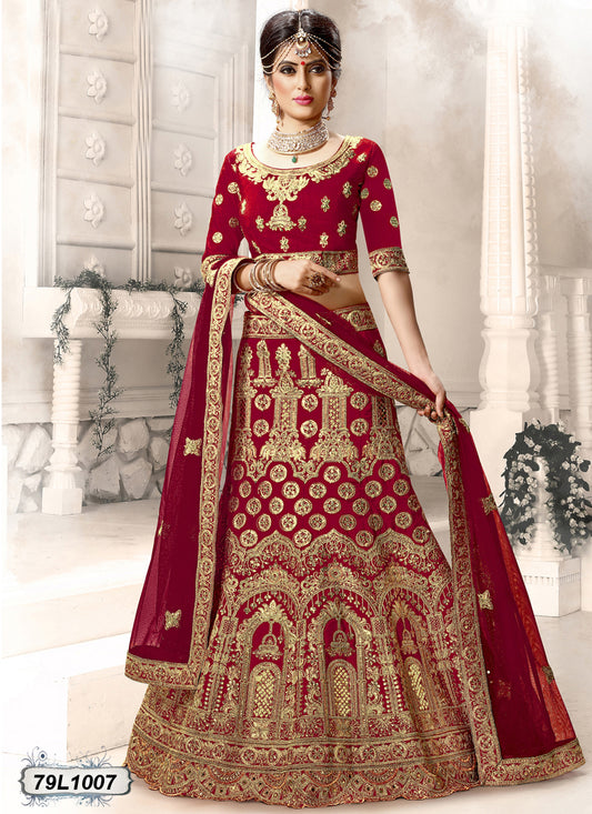 Red Designer Lehenga Choli