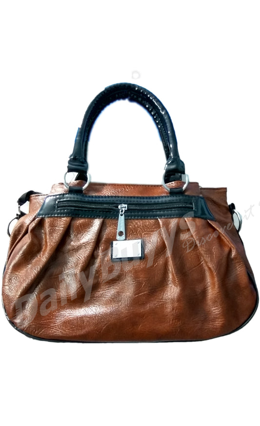 Brown Leather Type Hand Bags