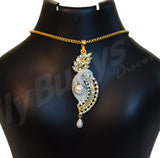 Beautiful white stone and pearl designed Jewellery Sets - Dailybuyys