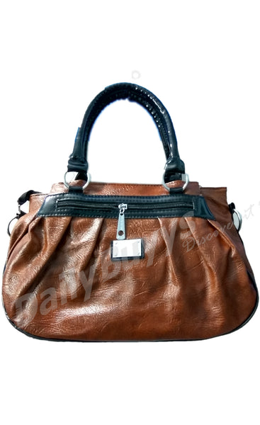 Brown Leather Type Hand Bags