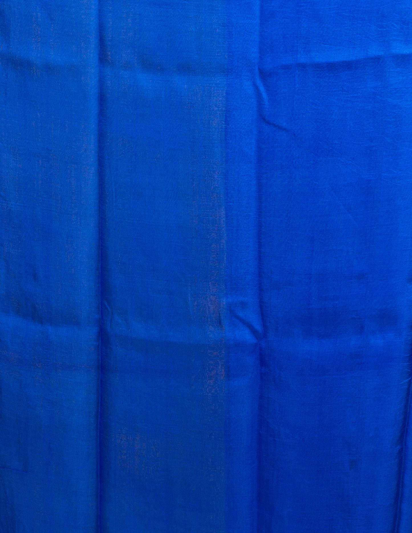 Yellow Blue Pure KK Block Printed Silk Mark Certified Bishnupuri Silk Sarees