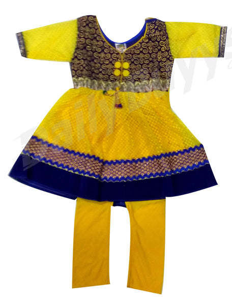 Yellow Party Dress Girls Clothing
