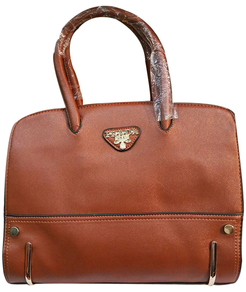Dailybuys Brown Prada Ladies Leather Hand Bags
