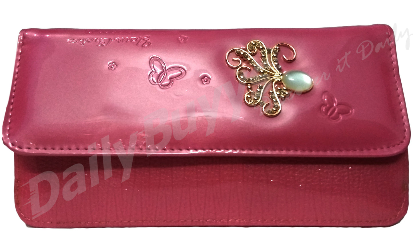 Red stone2 shining ladies Wallet