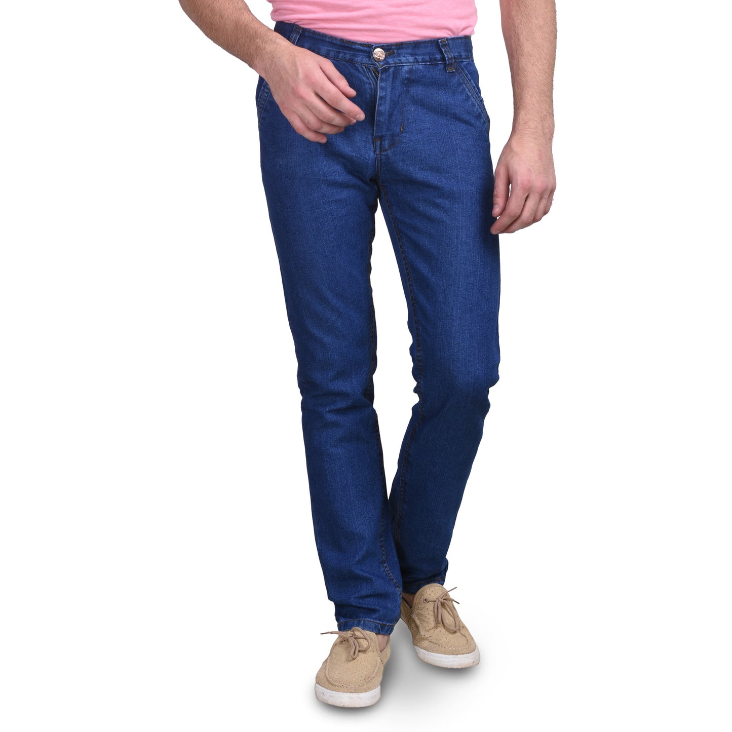 Men's Non-Stretchable Blue Jeans