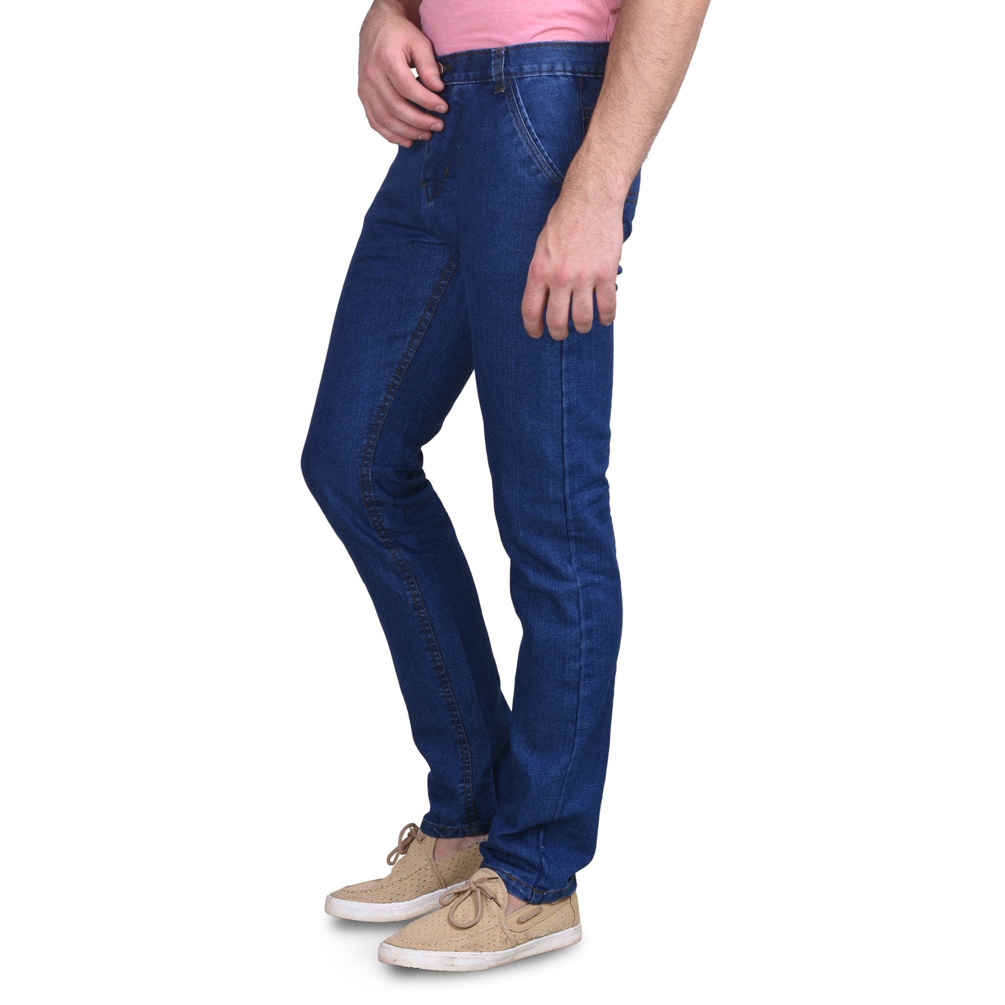 Men's Non-Stretchable Blue Jeans