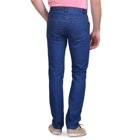 Men's Non-Stretchable Blue Jeans