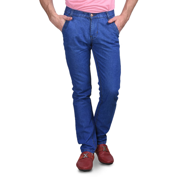 Men's Non-Stretchable Light Blue Jeans
