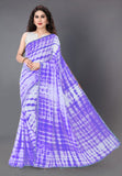 Violet Mirror Border Tie-dyed Designer Georgette sarees
