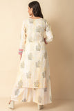 Hand-block printed Yellow and Orange Kurtis Suit Set Indo Western  Wear Get Extra 10% Discount on All Prepaid Transaction