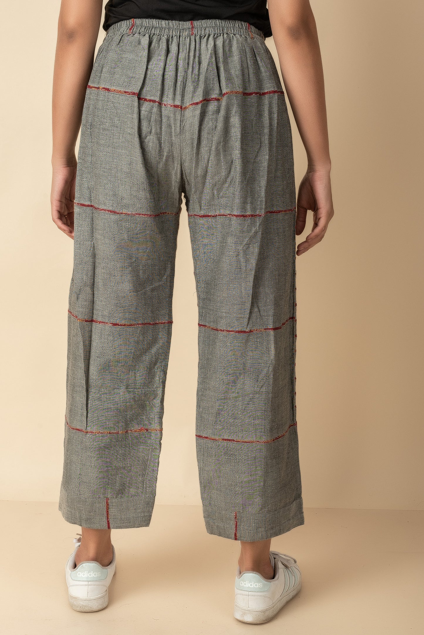 Grey Cotton Khesh Indo Western  wear pant