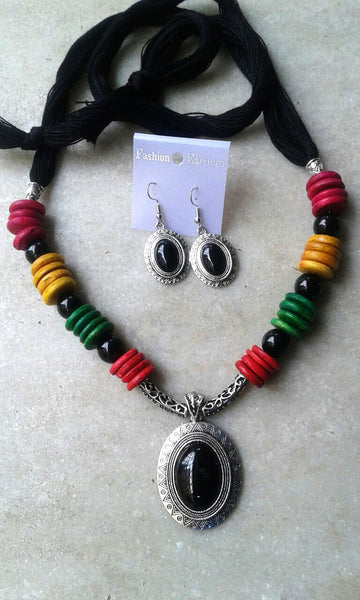 Black Yellow Green Red Silver Colour Oxidise Silver Jewellery
