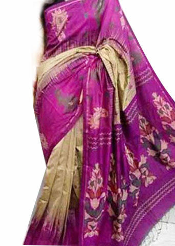 Purple Ikkat Sarees