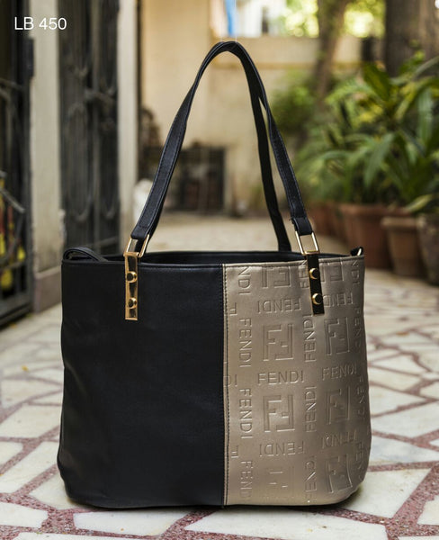 Black Two Color Totes