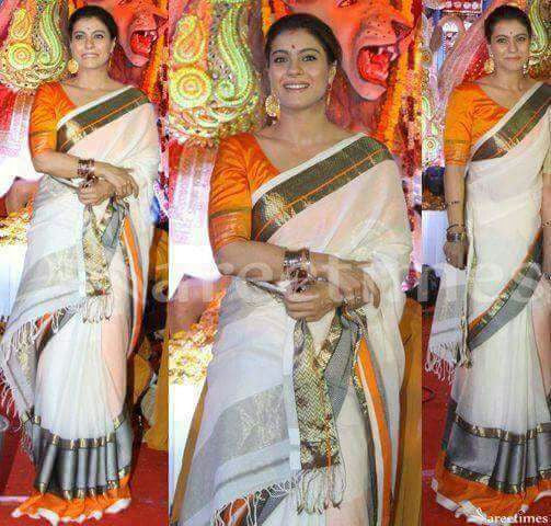 White Maheshwari Silk Sarees