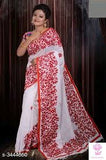 Cotton Embroidery Work Sarees